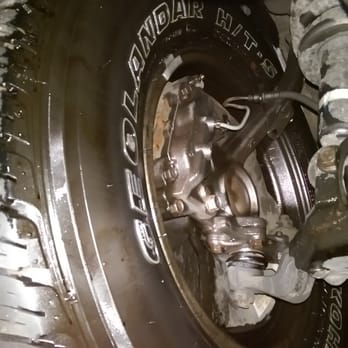 Alfa Auto Repair - Brake fluid all over the wheel well since the mechanic did not tighten the bleed valve. - Auto Repair Near Me - Santa Ana, California Alfa Auto Repair - Brake fluid all over the wheel well since the mechanic did not tighten the bleed valve. - Auto Repair Near Me - Santa Ana, California