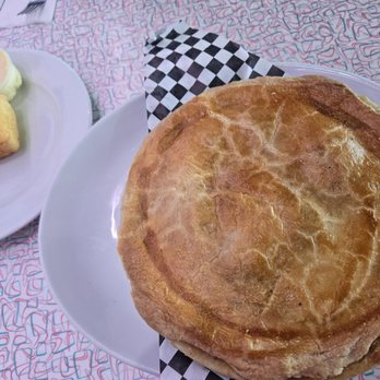 Beeps Diner - Chicken pot pie with corn bread and soup of the day. - Diners Near Me - Simi Valley, California