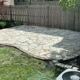 Flagstone patio Flagstone patio