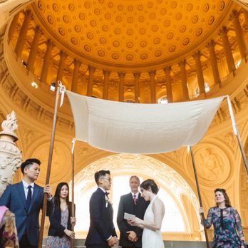 Afikomen Judaica - Wedding Chuppah under the gold dome at San Francisco City Hall - Bookstores Near Me - Berkeley, California