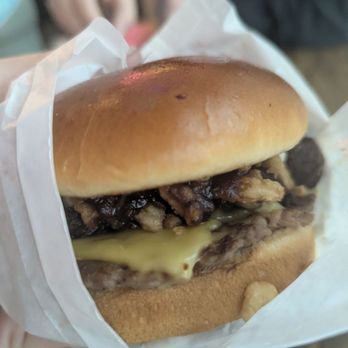 Mission Burger - Junior brisket burger - Burgers Near Me - Austin, Texas