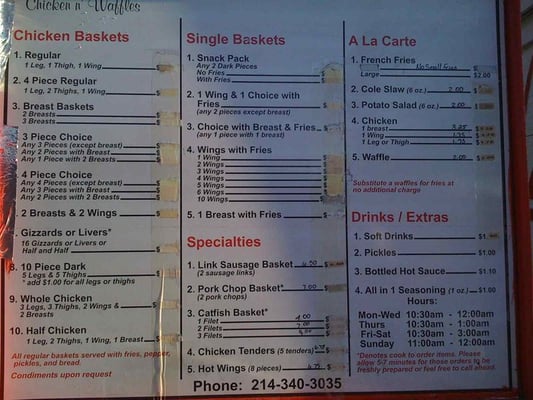 Menu photo 8 Big Mama's Chicken & Waffles Dallas, TX