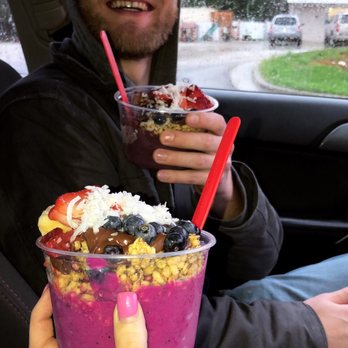 Buoy Bowls - I got the Brotella with pitaya; my boyfriend got the OH w/ coconut - Food Trucks Near Me - Apex, North Carolina Buoy Bowls - I got the Brotella with pitaya; my boyfriend got the OH w/ coconut - Food Trucks Near Me - Apex, North Carolina