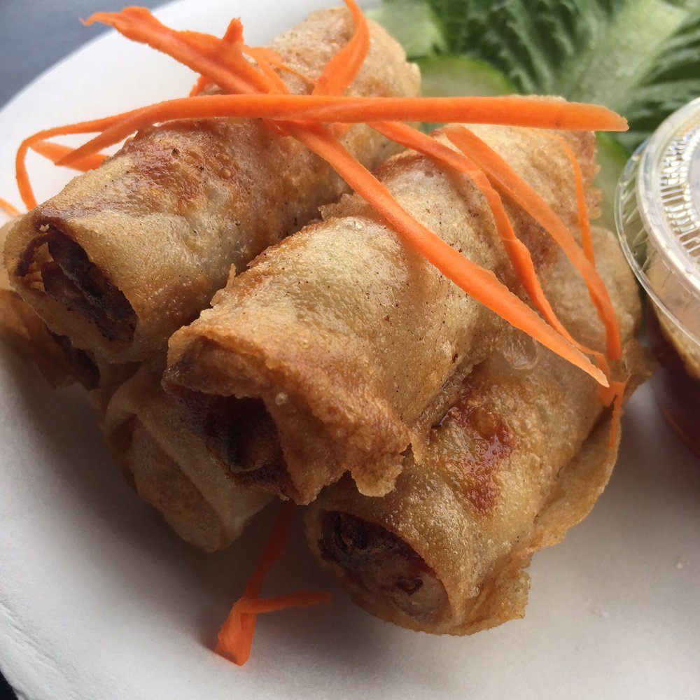 Craving Thai - Close up of fried spring rolls - Thai Near Me - Koloa, Hawaii Craving Thai - Close up of fried spring rolls - Thai Near Me - Koloa, Hawaii