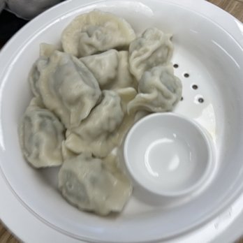 One Bite Dumpling - P4. Shrimp, Pork, Leek, and Egg dumplings - Dim Sum Near Me - Santa Clarita, California