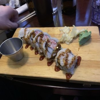 Grey Whale Sushi & Grill - Chicken Tempura Roll (CHICKEN) - Japanese Near Me - Lincoln, Nebraska Grey Whale Sushi & Grill - Chicken Tempura Roll (CHICKEN) - Japanese Near Me - Lincoln, Nebraska