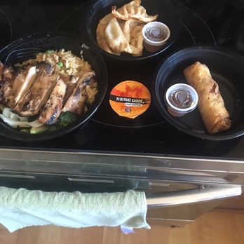 Teriyaki Madness - Soft opening order!! $2 appetizers for the gyozas and egg rolls was nice. - Japanese Near Me - Pleasanton, California Teriyaki Madness - Soft opening order!! $2 appetizers for the gyozas and egg rolls was nice. - Japanese Near Me - Pleasanton, California