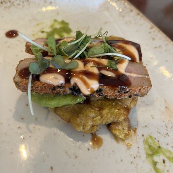 Champions Bar & Grill - Tuna Tostones - New American Near Me - Miami, Florida