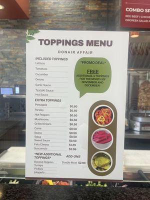 Menu photo 2 Donair Affair Delta, BC