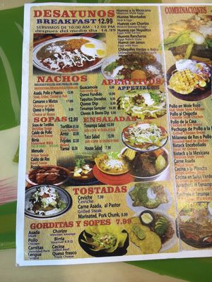 Menu photo 6 El Tenampa Orlando, FL