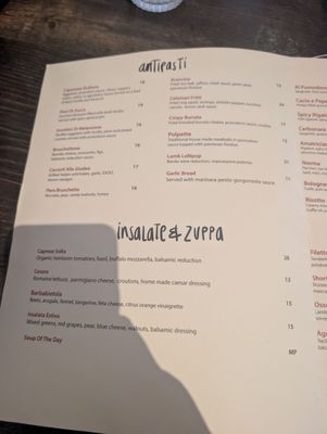 Menu photo 2 Trattoria Da Sofia San Diego, CA Menu photo 2 Trattoria Da Sofia San Diego, CA