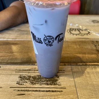 Milk Tea Cafe - Taro Almond milk tea - Taiwanese Near Me - Kissimmee, Florida