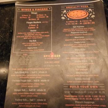 Epic Pizza Wings & Subs - Pizza Near Me - Sachse, Texas Epic Pizza Wings & Subs - Pizza Near Me - Sachse, Texas