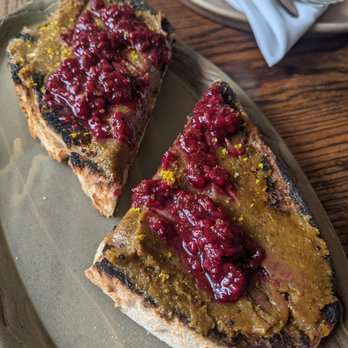 Esther's Kitchen - Pistachio butter + jam toast - Italian Near Me - Las Vegas, Nevada