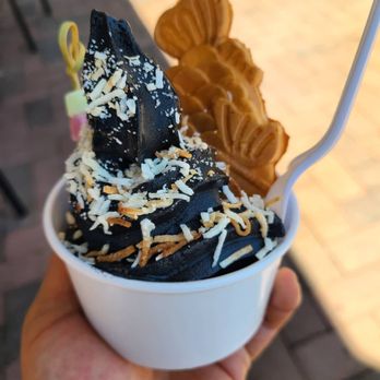 Neko Neko - Black sesame soft serve, toasted coconut, mochi balls, and Nutella filled taiyaki. . - Desserts Near Me - Albuquerque, New Mexico