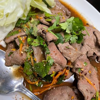 Sizzling Wok - 21. Nam Tok Beef Salad - Thai Near Me - Long Beach, California