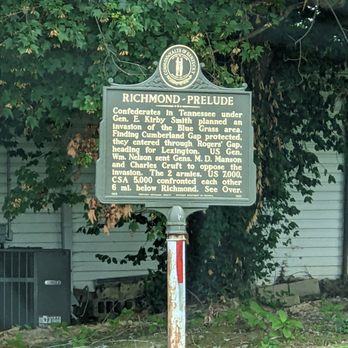 Richmond Prelude Historical Marker - Richmond Prelude/Battle Historical Marker, Berea - Landmarks & Historical Buildings Near Me - Berea, Kentucky Richmond Prelude Historical Marker - Richmond Prelude/Battle Historical Marker, Berea - Landmarks & Historical Buildings Near Me - Berea, Kentucky