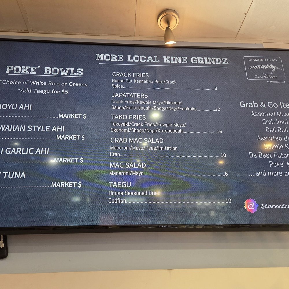 Diamond Head General Store - menu 2/2 - Hawaiian Near Me - San Bruno, California Diamond Head General Store - menu 2/2 - Hawaiian Near Me - San Bruno, California