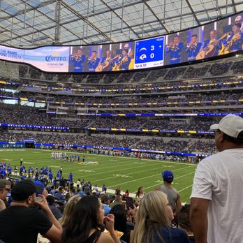 SoFi Stadium - View from my friend's club level season tix - Stadiums & Arenas Near Me - Inglewood, California SoFi Stadium - View from my friend's club level season tix - Stadiums & Arenas Near Me - Inglewood, California