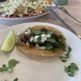 a plate of mexican food
