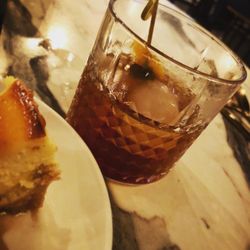 Maple Creek Bistro - Old Fashioned with cheesecake
