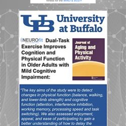NEUROfit - NEUROfit's results are evidence-based!  Our study from University Buffalo shows improvement in those with cognitive and memory impairment.