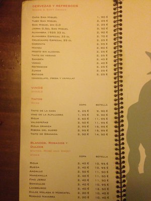 Menu photo 5 Café Minotauro Tapas Granada, GR