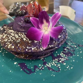 Guieb Cafe - Ube Ube Mascarpone Pancake - New American Near Me - Aiea, Hawaii Guieb Cafe - Ube Ube Mascarpone Pancake - New American Near Me - Aiea, Hawaii