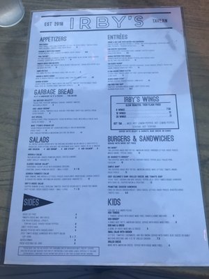 Menu photo 6 Irby's Tavern Atlanta, GA