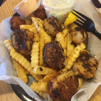 Safe Harbor Seafood - Blackened Scallop basket - Seafood Near Me - Jacksonville, Florida Safe Harbor Seafood - Blackened Scallop basket - Seafood Near Me - Jacksonville, Florida