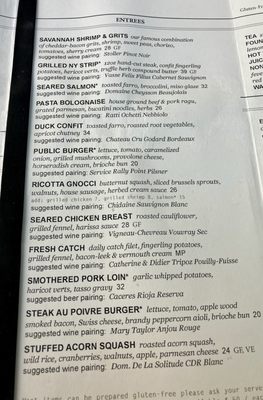 Menu photo 1 The Public Kitchen & Bar Savannah, GA Menu photo 1 The Public Kitchen & Bar Savannah, GA
