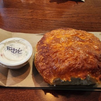 Elite Experience: Reno Tahoe Bagel Co. - Cheddar parmesan specialty bagel. I chose the veggie spread! - Yelp Events Near Me - Reno, Nevada