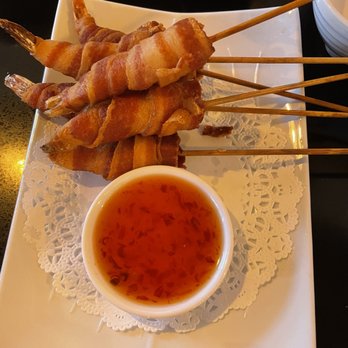 The Thai Restaurant - Shrimp and bacon with sweet sour sauce - Thai Near Me - Lancaster, California The Thai Restaurant - Shrimp and bacon with sweet sour sauce - Thai Near Me - Lancaster, California