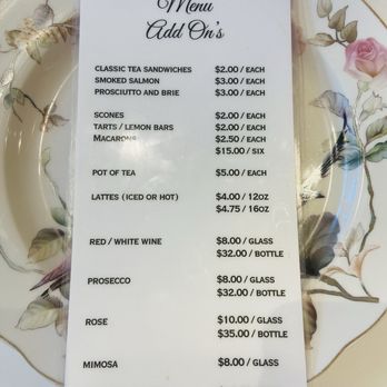 Lexington Tea & Brie - Add on menu. - Tea Rooms Near Me - Lexington, Kentucky Lexington Tea & Brie - Add on menu. - Tea Rooms Near Me - Lexington, Kentucky