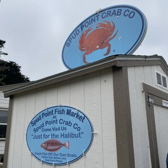 Spud Point Crab Company - Sign - Seafood Near Me - Bodega Bay, California