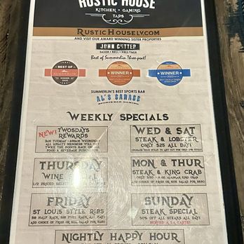 Rustic House - Weekly Specials - Breakfast & Brunch Near Me - Las Vegas, Nevada Rustic House - Weekly Specials - Breakfast & Brunch Near Me - Las Vegas, Nevada