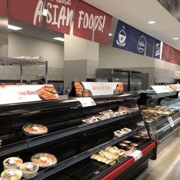 a variety of food items on display