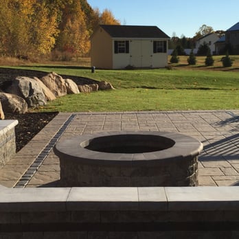 Hyde Park Landscape - Patio and firepit - Landscaping Near Me - Norwich, Connecticut Hyde Park Landscape - Patio and firepit - Landscaping Near Me - Norwich, Connecticut