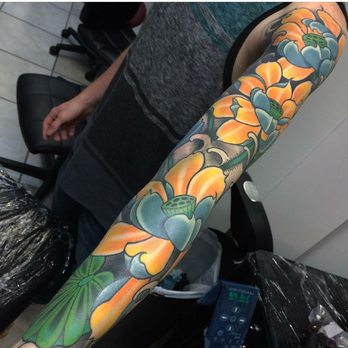 Legion - Full sleeve tattoo by Frank Mostek at Legion Art Collective - Tattoo Near Me - Lincoln, California Legion - Full sleeve tattoo by Frank Mostek at Legion Art Collective - Tattoo Near Me - Lincoln, California