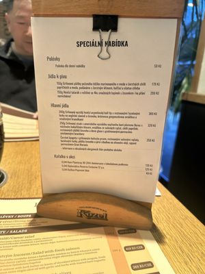 Menu photo 1 Kozlovna Tylák Praha-2, PR Menu photo 1 Kozlovna Tylák Praha-2, PR