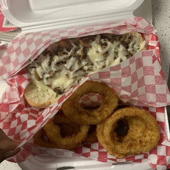 Philly & Burgers - 6" 6. 6" Philly Cheesesteak and 18. Onion Ring - Cheesesteaks Near Me - Antioch, Tennessee Philly & Burgers - 6" 6. 6" Philly Cheesesteak and 18. Onion Ring - Cheesesteaks Near Me - Antioch, Tennessee