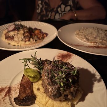 Gaslamp - Mushroom risotto, steak and opakapaka was delicious - Steakhouses Near Me - Kailua, Hawaii Gaslamp - Mushroom risotto, steak and opakapaka was delicious - Steakhouses Near Me - Kailua, Hawaii