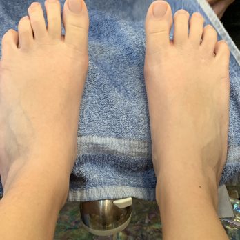 Snappy Nails - During pedicure before "cuticle cleanup" , buff, and polish. - Nail Salons Near Me - Apopka, Florida