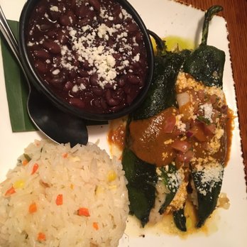 Three Roots Mexican Cocina - Chile rellenos with lobster and shrimp - Mexican Near Me - Santa Ana, California Three Roots Mexican Cocina - Chile rellenos with lobster and shrimp - Mexican Near Me - Santa Ana, California