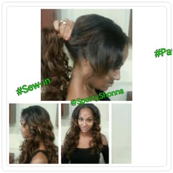 Styles by SportyShonna - Sew-in, Mayvenn Brazilian bundle hair.  Installed by @SportyShonna www.stylesbysportyshonna.mayvenn.com