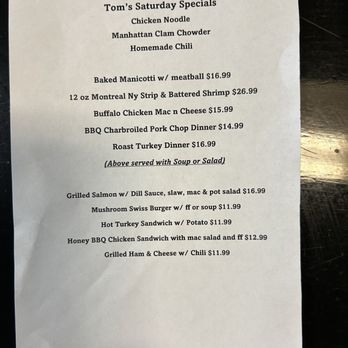 Tom's Family Restaurant - Saturday specials - American Near Me - Irving, New York Tom's Family Restaurant - Saturday specials - American Near Me - Irving, New York
