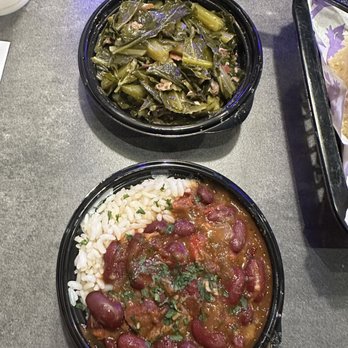 Cozy Coop - Regular Collard Greens and Regular Red Beans & Rice - Southern Near Me - Marietta, Georgia Cozy Coop - Regular Collard Greens and Regular Red Beans & Rice - Southern Near Me - Marietta, Georgia