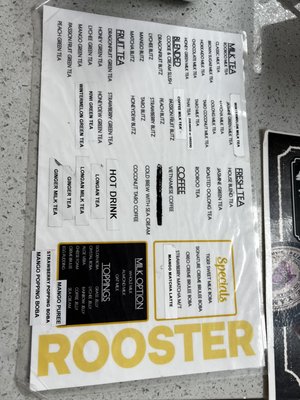 Menu photo 5 Rooster Tea - Costa Mesa Costa Mesa, CA