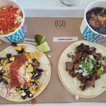 OSO Paseo - Elote, black beans, mushroom and carne asada tacos - New American Near Me - Oklahoma City, Oklahoma OSO Paseo - Elote, black beans, mushroom and carne asada tacos - New American Near Me - Oklahoma City, Oklahoma