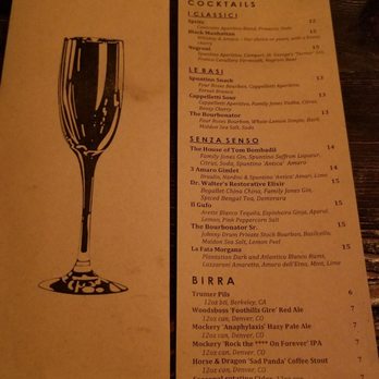 Spuntino - Cocktails & beer offerings - Italian Near Me - Denver, Colorado Spuntino - Cocktails & beer offerings - Italian Near Me - Denver, Colorado